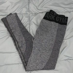 Gymshark Flex Leggings in Charcoal Marl/ Black